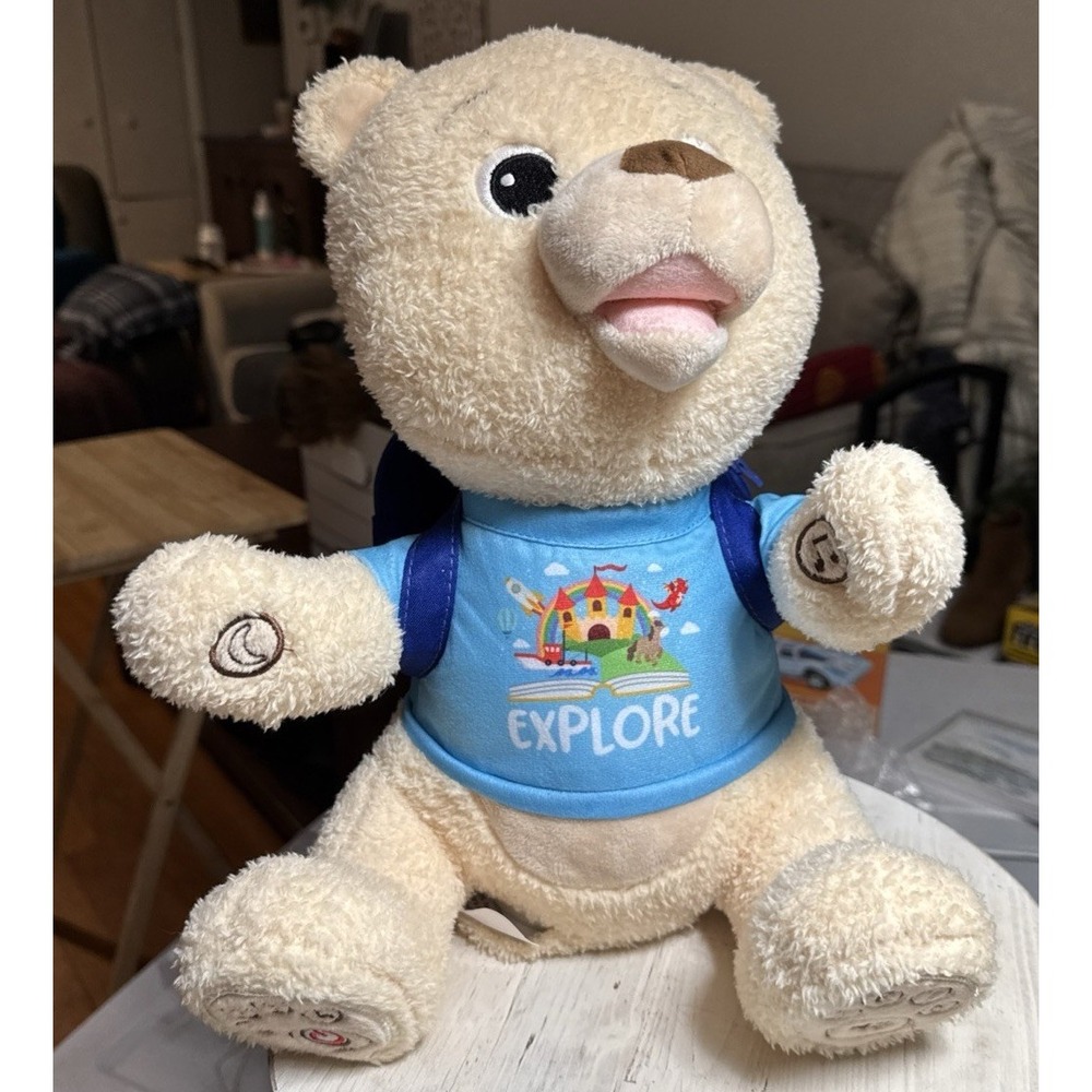 Spark Create Imagine Light Up Explore Bear Plush Stuffed Animal Toy Books